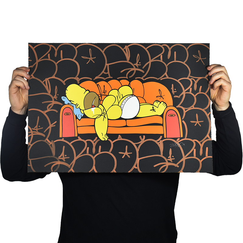 'Laziness' (Hand Embellished)