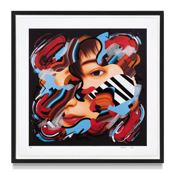 'red and light blue'
