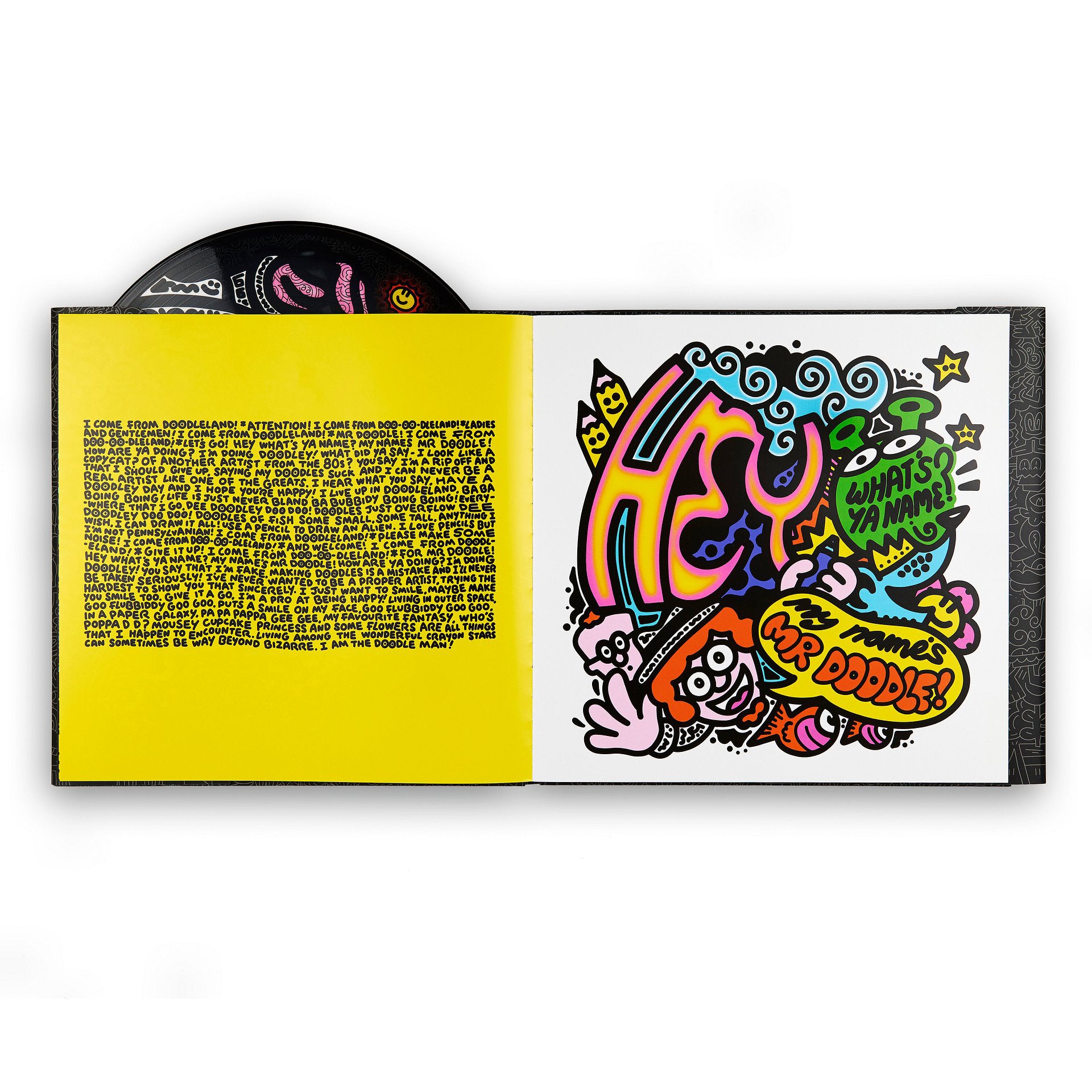 Mr Doodle 'Straight Outta Doodleland' Signed Hardback Book and Vinyl