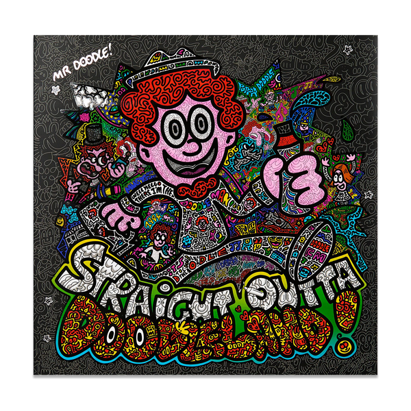 Mr Doodle 'Straight Outta Doodleland' Signed Hardback Book and Vinyl