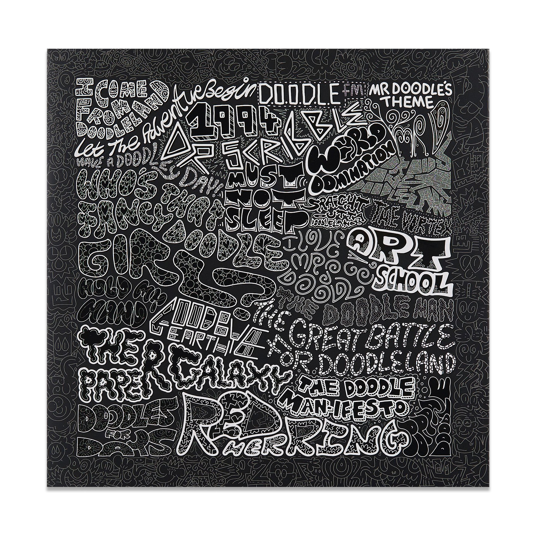 Mr Doodle 'Straight Outta Doodleland' Signed Hardback Book and Vinyl