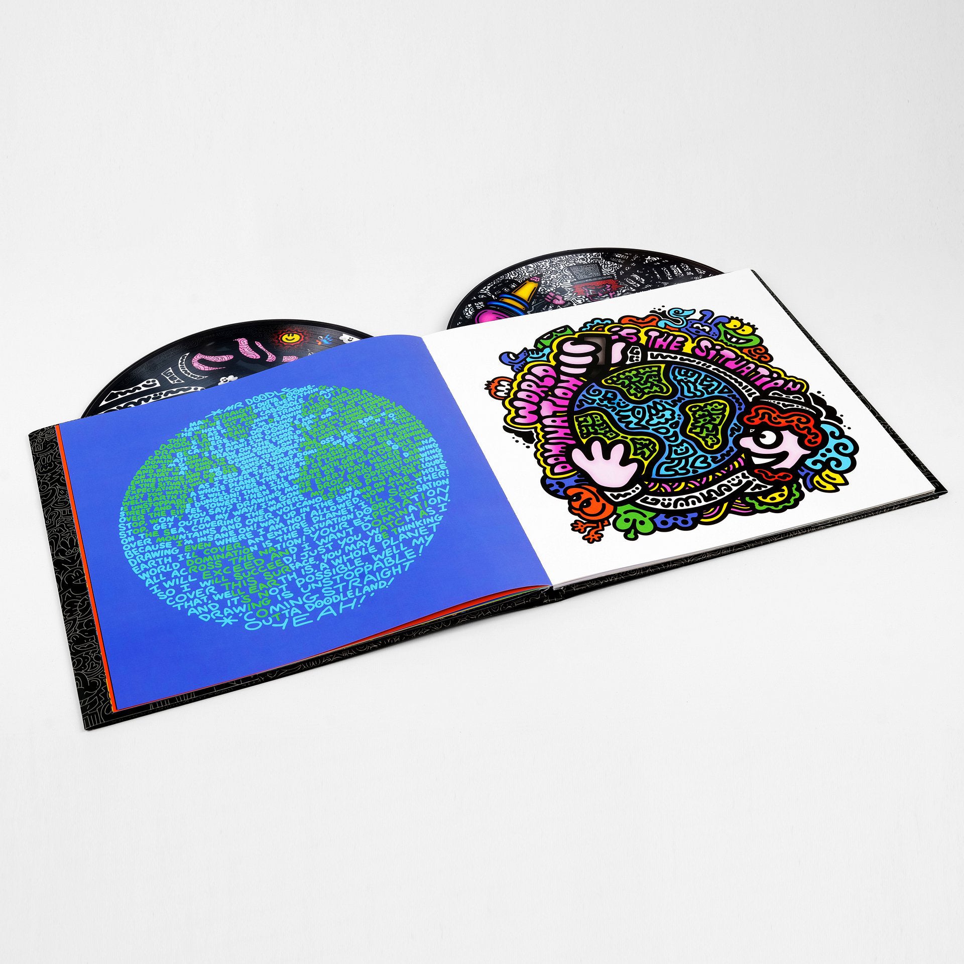 Mr Doodle 'Straight Outta Doodleland' Signed Hardback Book and Vinyl