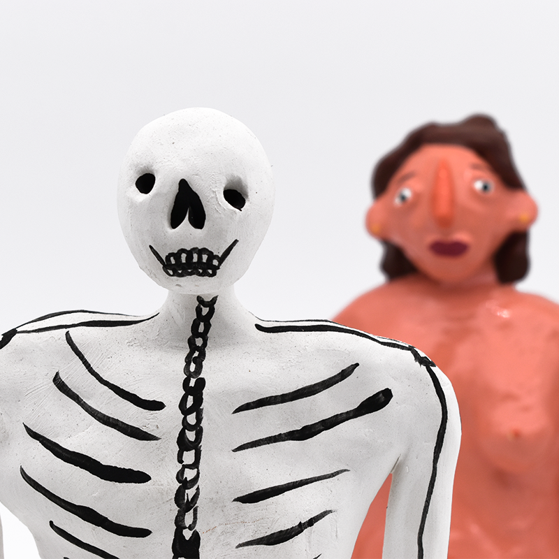'Girl And Skeleton 5'